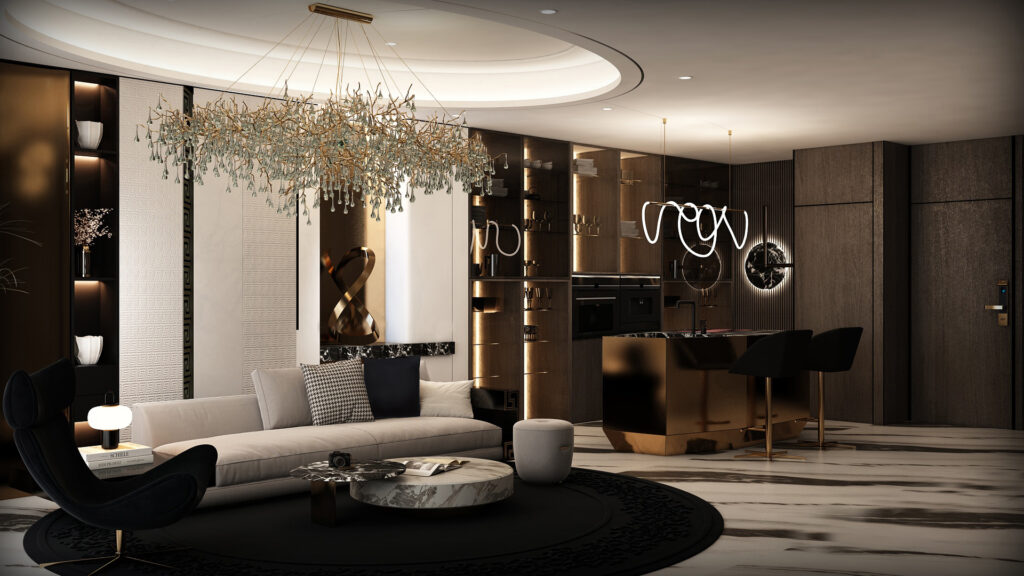 1 спальня в Sky Suites