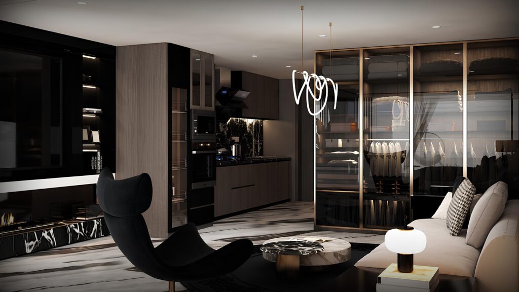 1 спальня в Sky Suites