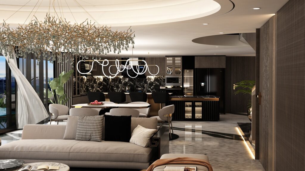 1 спальня в Sky Suites