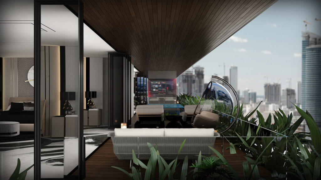 1 спальня в Sky Suites